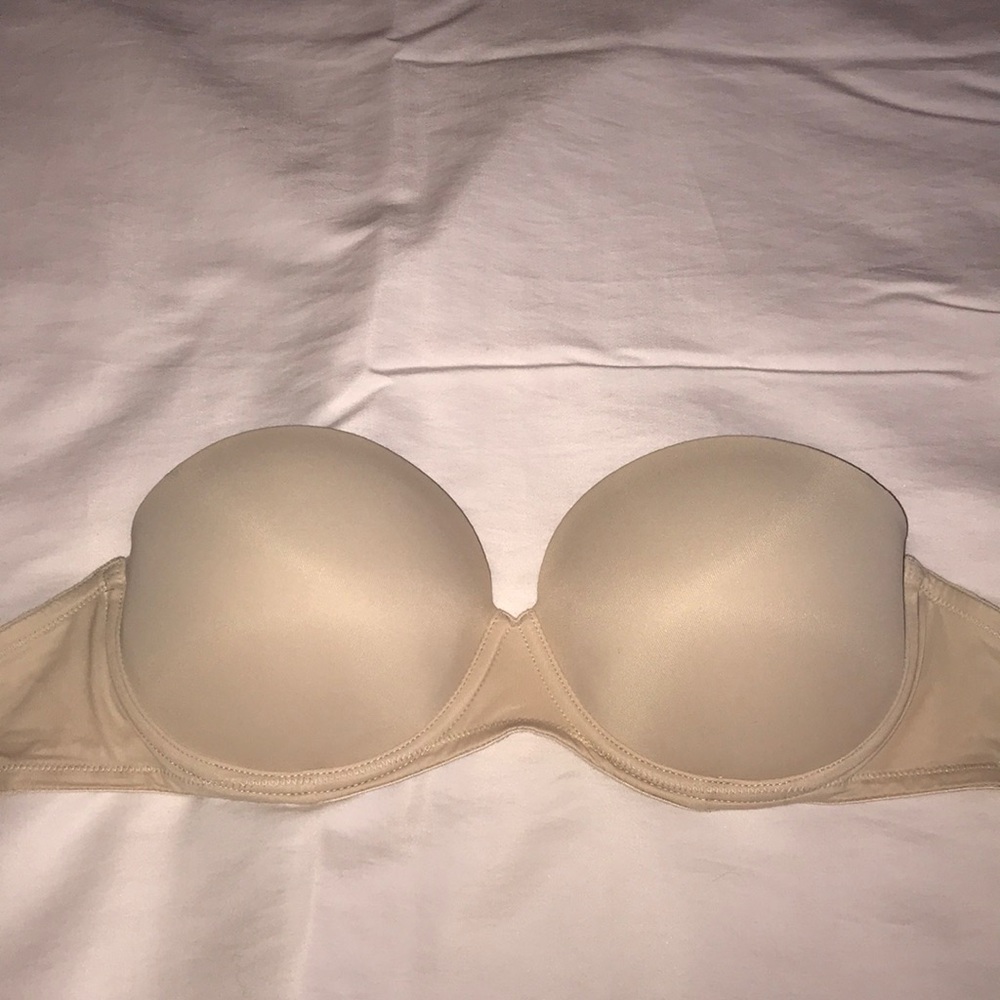 PINK wear everywhere strapless bra